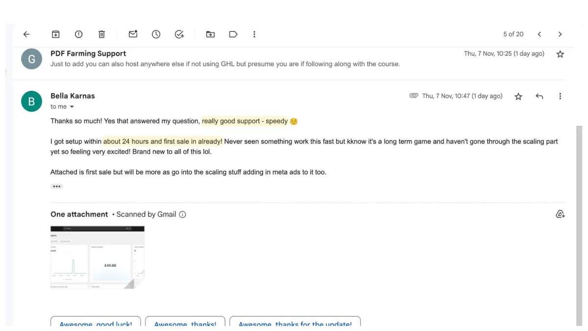 Real 1-on-1 customer support conversation
